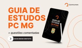 É uma imagem do post com o título PC MG: ebook gratuito com dicas de disciplinas + questões