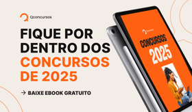 É uma imagem do post com o título Concursos 2025: ebook gratuito lista principais oportunidades