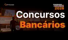 É uma imagem do post com o título Concursos Bancários 2026: acompanhe os editais da área bancária