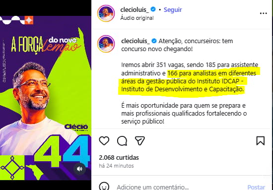 Imagem do Instagram do governador do Amapá (Foto: Divulgação)