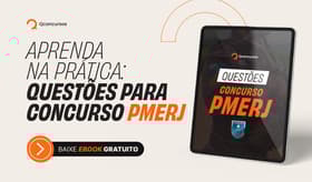É uma imagem do post com o título Caderno de Questões do concurso PMERJ: pratique grátis