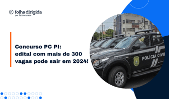 É uma imagem do post com o título Concurso PC PI: edital pode ser publicado ainda em 2024!
