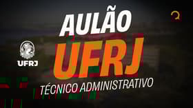 É uma imagem do post com o título Concurso UFRJ 2026: participe de aulão ao vivo e gratuito