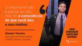 É uma imagem do post com o título Aprovado na Polícia Federal conta como concurso mudou sua vida
