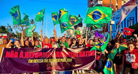 É uma imagem do post com o título Reforma Administrativa: categoria faz petição e manifestações