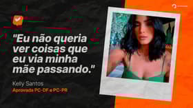 É uma imagem do post com o título Aprovada na PCDF e PC PR, conheça a jornada de Kelly Santos