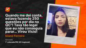 É uma imagem do post com o título Aprovada em 1º lugar: a inesperada conquista no concurso PM GO