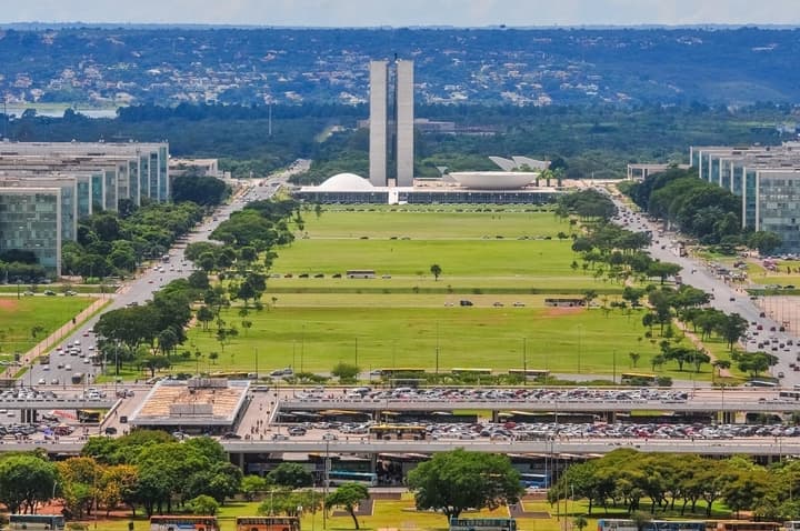 Esplanada dos Ministérios, em Brasília