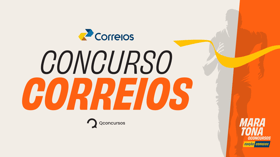 É uma imagem do post com o título Qconcursos lança Maratona do concurso Correios grátis: participe