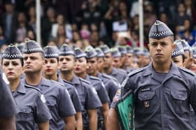 É uma imagem do post com o título Concurso PM SP reúne 57 mil inscritos para o cargo de soldado