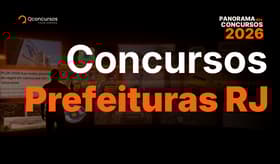 É uma imagem do post com o título Concursos Prefeituras RJ 2026: veja editais abertos e previstos