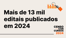 É uma imagem do post com o título Censo dos Concursos aponta mais de 13 mil editais em 2024