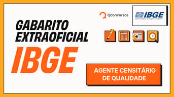 É uma imagem do post com o título Concurso IBGE: confira correção e gabarito extraoficial ao vivo