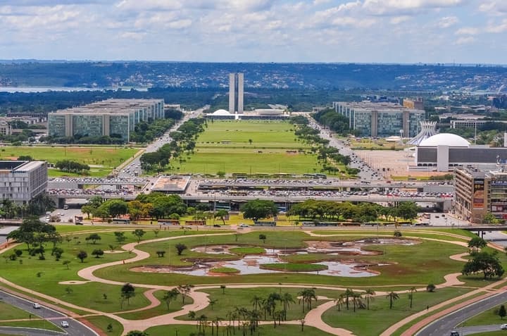 Esplanada dos Ministérios, em Brasília