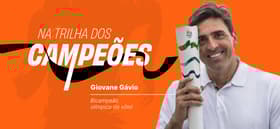 É uma imagem do post com o título Bicampeão olímpico inspira quem estuda em concursos públicos