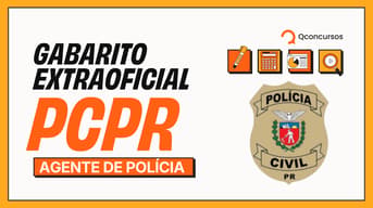 É uma imagem do post com o título Concurso PC PR: acesse correção e gabarito extraoficial ao vivo